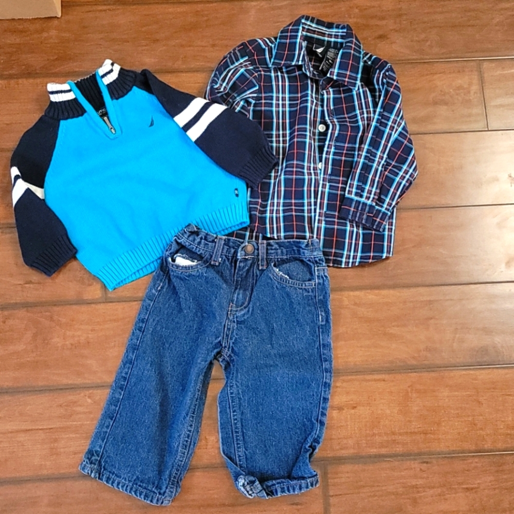 Nautica 18 month boys 3 piece winter outfit